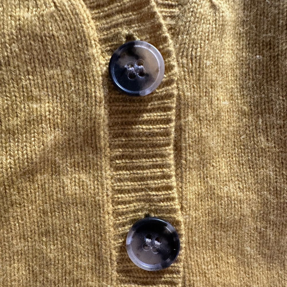 Theory Mustard Yellow Women's Cardigan - Picture 10 of 15